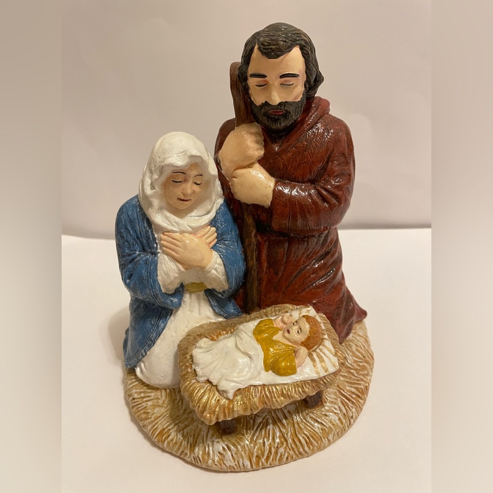 Vintage 2000 Accents Unlimited Nativity Figurine Hand-Painted Christmas